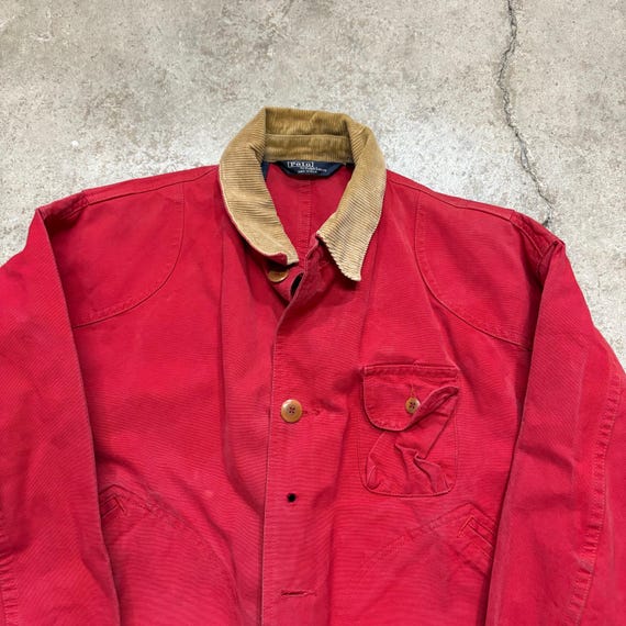 Vintage 1990s Polo Ralph Lauren Heavy-weight Red Hunting