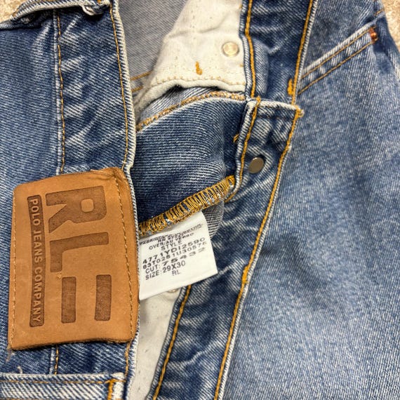 Vintage 90s Polo Ralph Lauren Jeans Co Blue Cotton Denin High