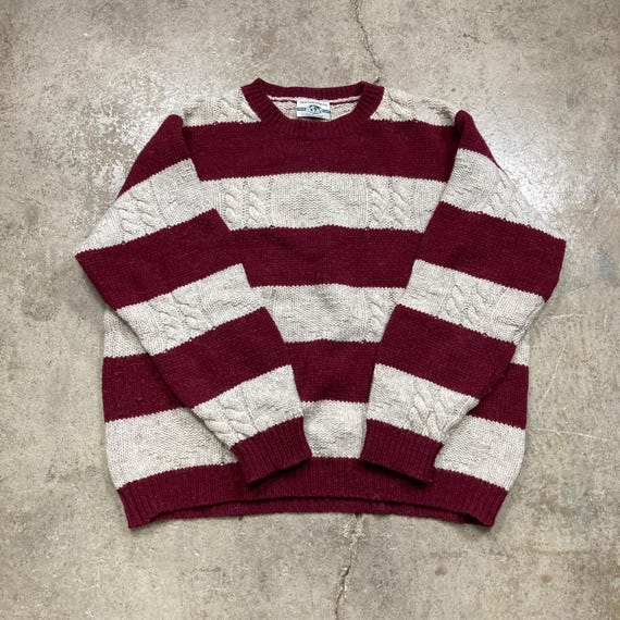 Vintage 1990s United Colors of Benetton Shetland Wool Striped