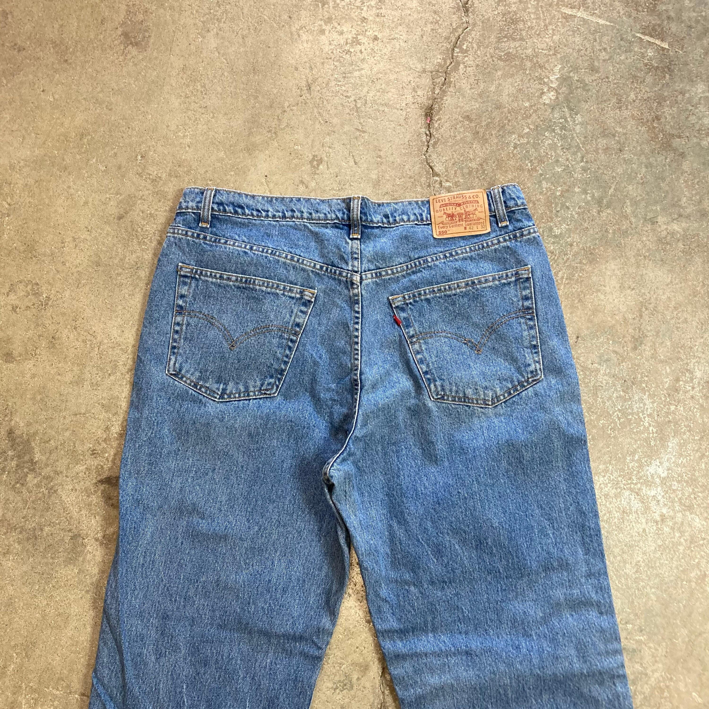 Levi's 90's 550 デニム W32 L29　MADE IN USA Vintage 90's Levi's 550 🇺🇸 High Waisted Straight-Leg Denim