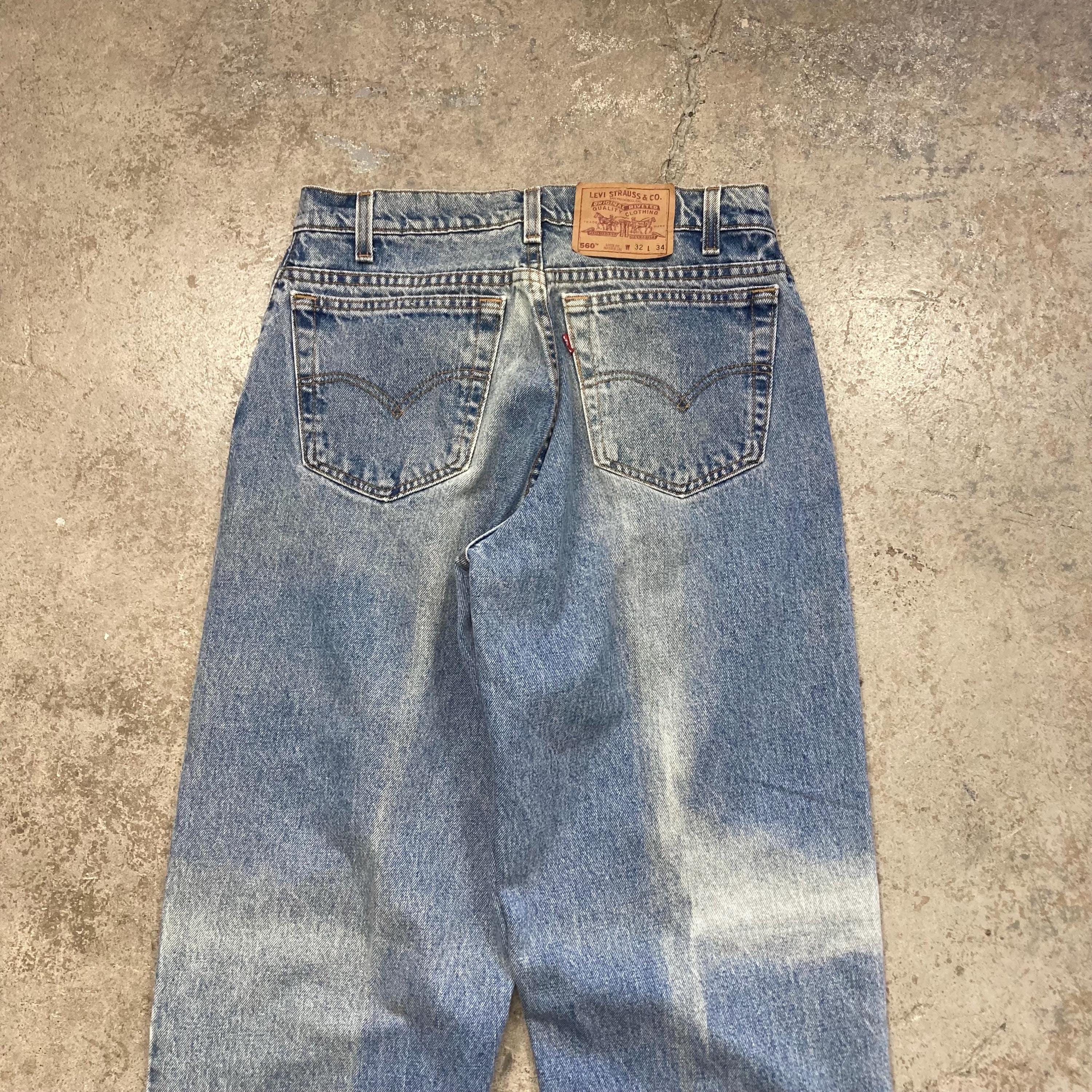 GQ2550◇Levi's : 90's USA製 560 LOOSE FIT 36x29 90s Levis 560 Made In USA Loose Fit Jeans – Flying