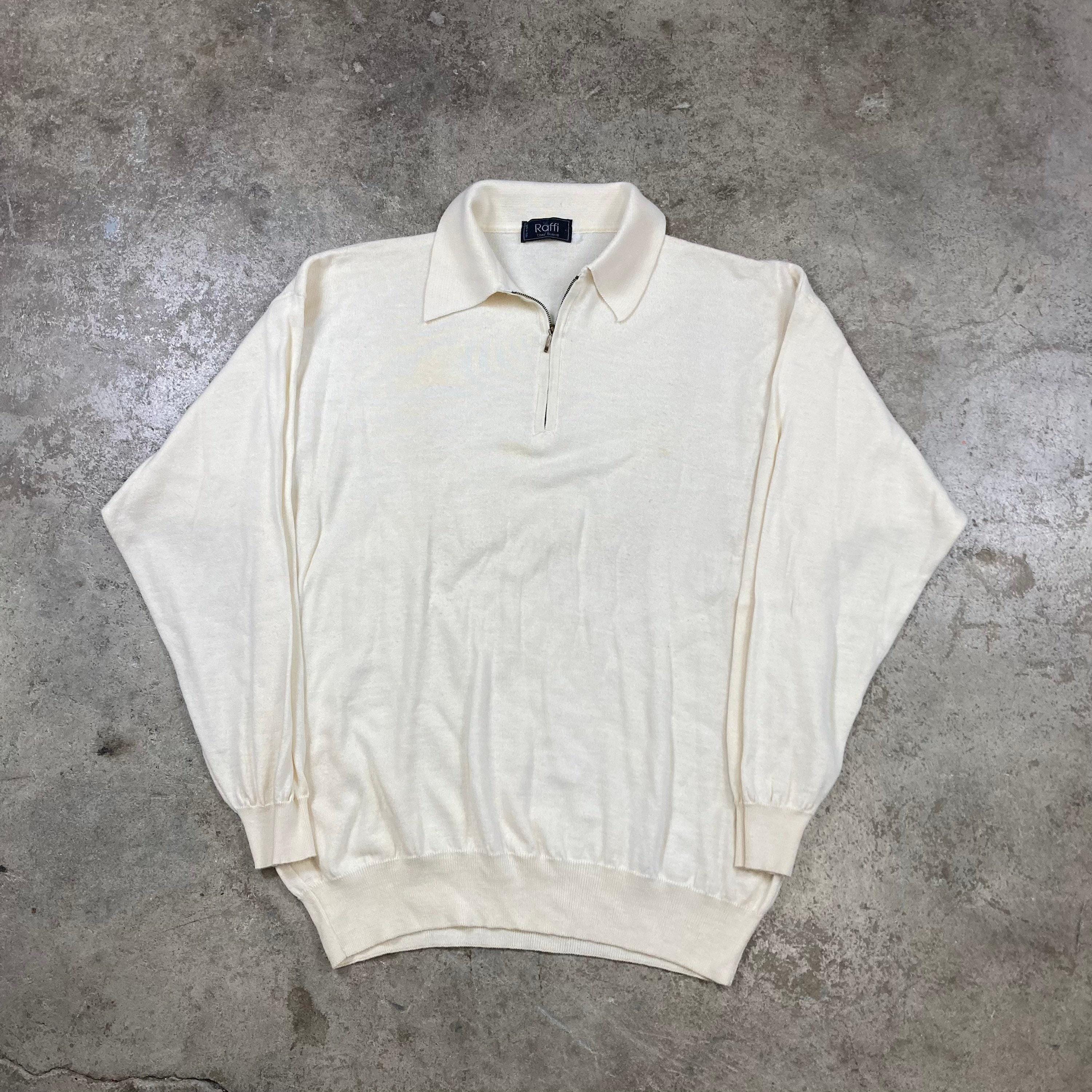 大切な人へのギフト探し Blend Wool Italy in Made 1990s Vintage Knit 1/4 Sleeve Long トップス