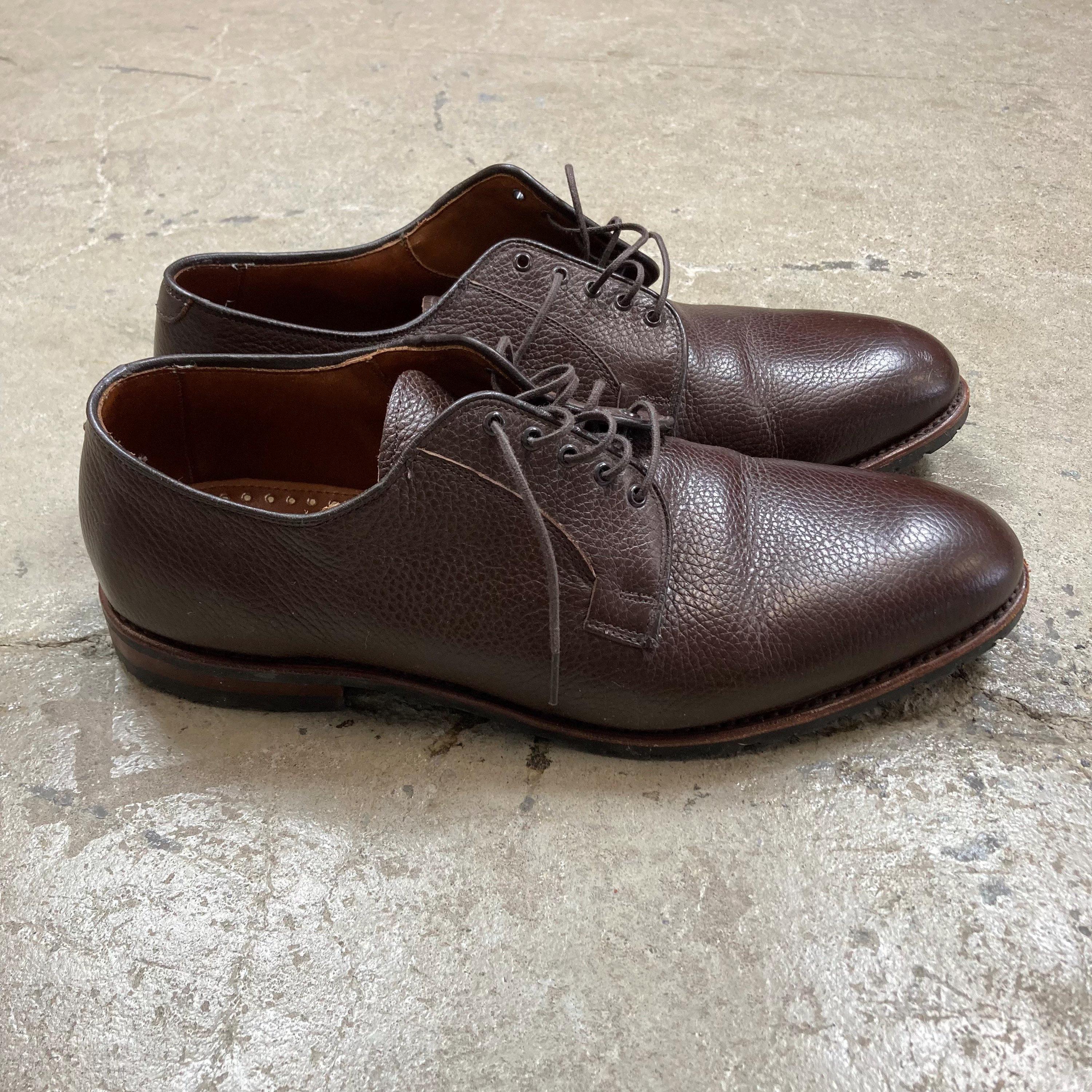 Brooks Brothers Pebbled Grained Leather Split Toe Oxfords Shoes Men\'s 10 Peal & Co for Brooks Brothers Brown Leather Split Toe Derby main image 4