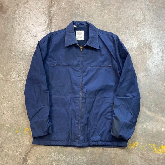 超希少/80s/Stone /Military/Jacket/L Vintage 1980s USN Blue Deck Jacket Sz 44L - Etsy