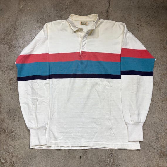 Vintage 1990s LL Bean Heavy-weight Cotton Striped Long