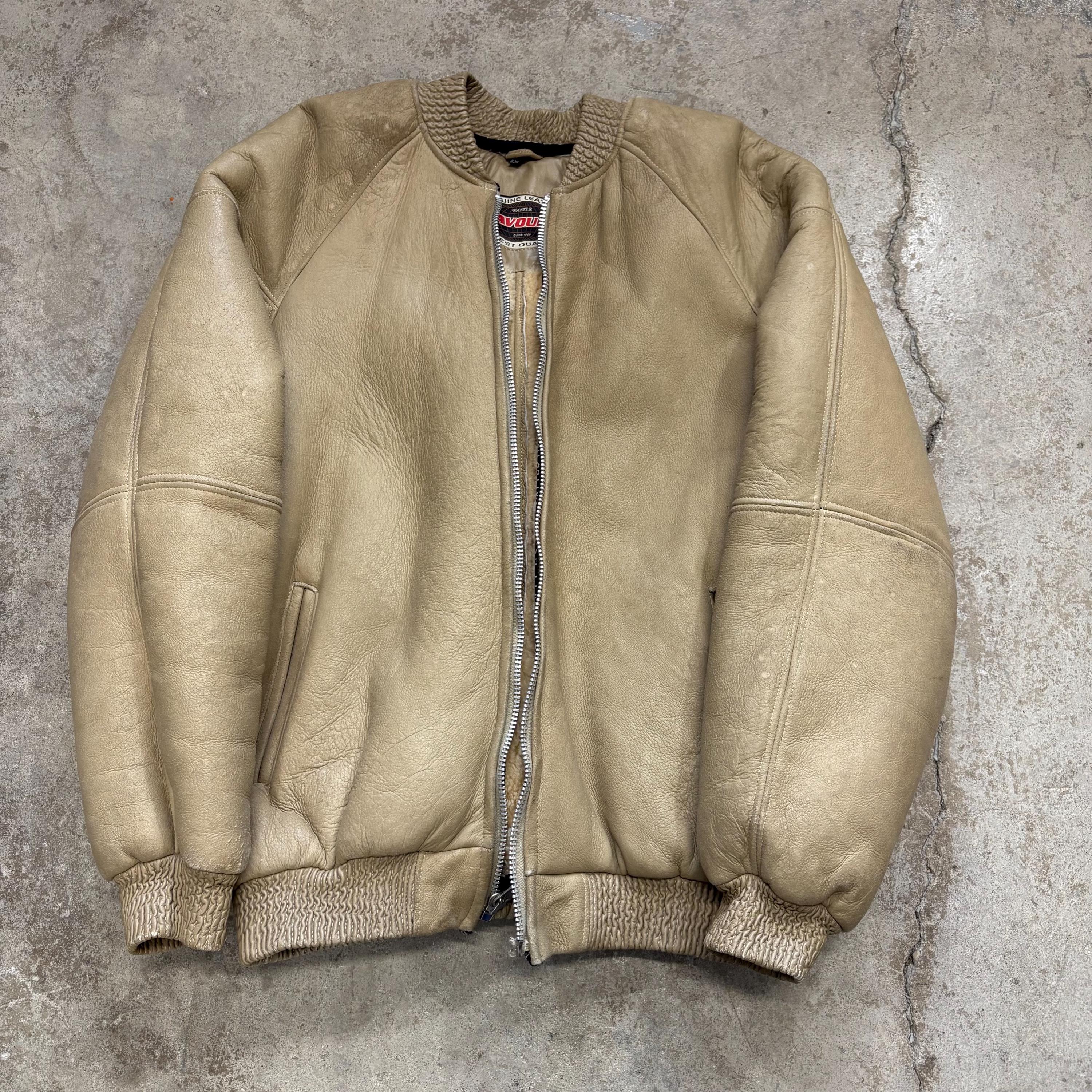 ジャケット・アウター VTG 90s WALTER DAVOUCCI JKT HIPHOP#RAP AVIREX faux leather jacket, NYC 75 New York, vintage varsity