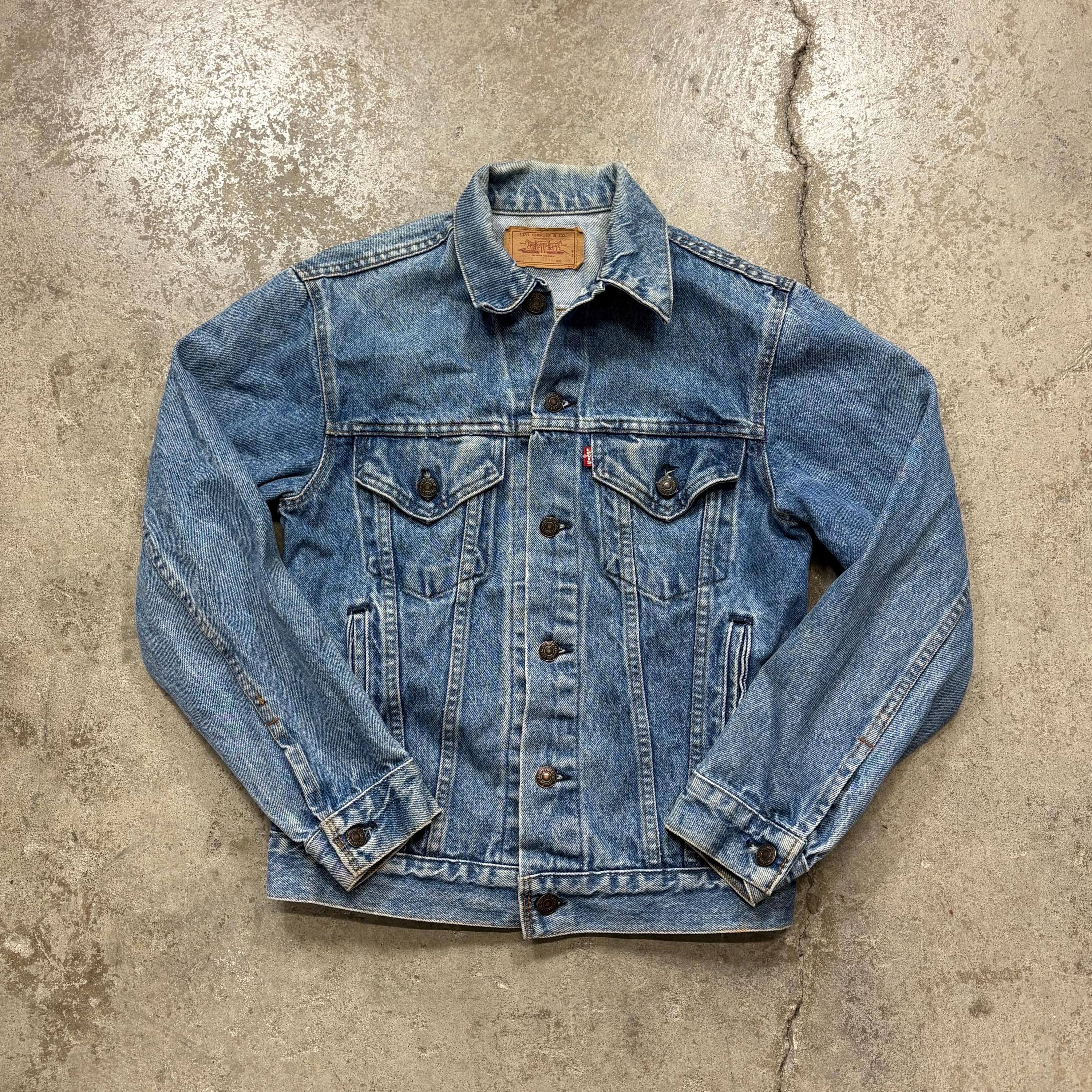 Vintage 1970s 1980s Levi's 70506 Type 3 Blue Denim Trucker