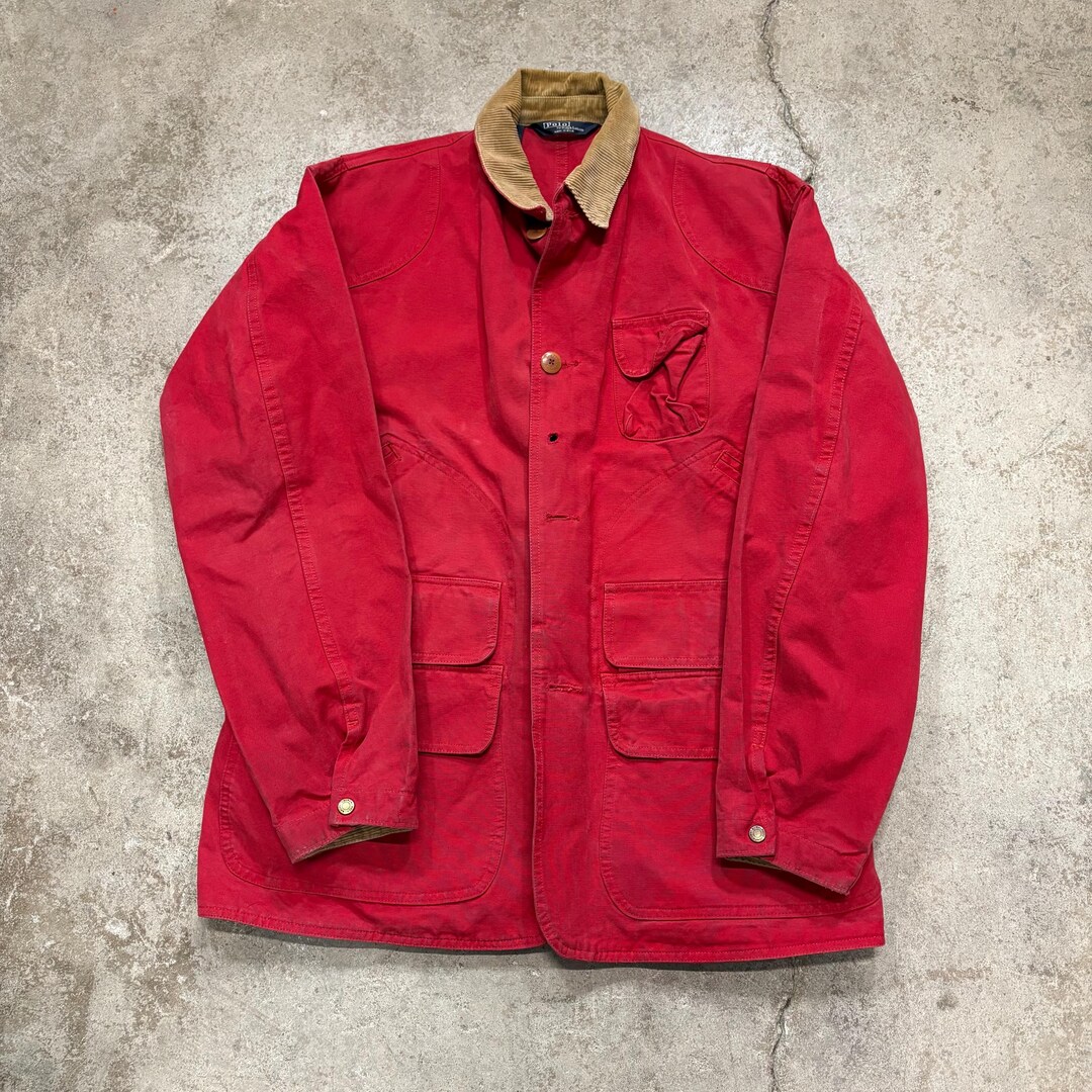 Vintage 1990s Polo Ralph Lauren Heavy-weight Red Hunting