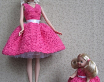 PATTERN - Fashion Doll 50's Style Mother & Daughter Dress