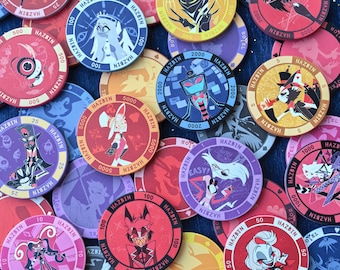 Pokerchip-Sammlung Vox Alastor Charlie Lucifer Angel Dust Husk Fangeschenk