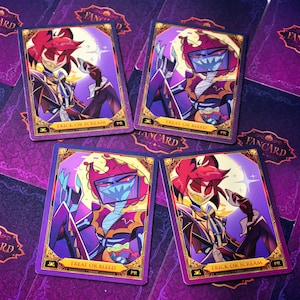 Hazbin Hotel Vox Alastor Halloween Fancards Samlarkort Halloweenpresent