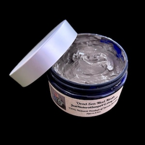 Dead Sea Mud Mask product of Israel Approx 8.3 oz. 100% Natural. Removes toxins impurities. Tightens tones complexion. Acne spot treatment