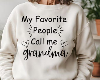 Abuela SVG - Diseño de abuela SVG para Cricut y Silhouette, personas favoritas me llaman abuela SVG