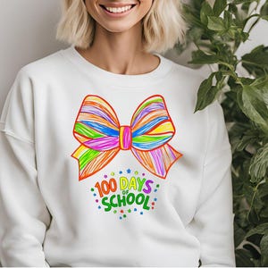 100 jours d'école PNG | Noeud de crayon PNG et coquette école PNG pour travaux manuels, cadeaux pour enseignants, décoration de salle de classe, projets de rentrée