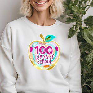 100 jours d'école PNG | Nœud à crayons PNG et PNG pour école coquette pour travaux manuels, cadeaux pour enseignants, décoration de salle de classe, projets de rentrée