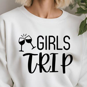 Girls Trip SVG, Girls Trip 2025, Girls Weekend Cut File, Girls Vacation Shirt Design, Girls Getaway SVG Digital Download Cricut Silhouette