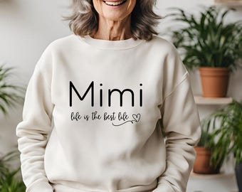 Mimi SVG | Mimi SVG Design for Cricut & Silhouette | Mimi Sweatshirt SVG | Digital Download for Crafting