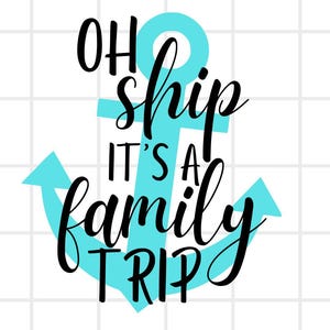Cruise SVG | Family Cruise SVG Design for Cricut & Silhouette | Cruise Ship SVG Digital File for Crafts and Vacation Gifts