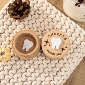 Caja de madera personalizada para recuerdos de hadas de los dientes para niños, caja para monedas de hadas de los dientes, regalos de Pascua para niños, regalo de cumpleaños para niños, regalos para baby shower