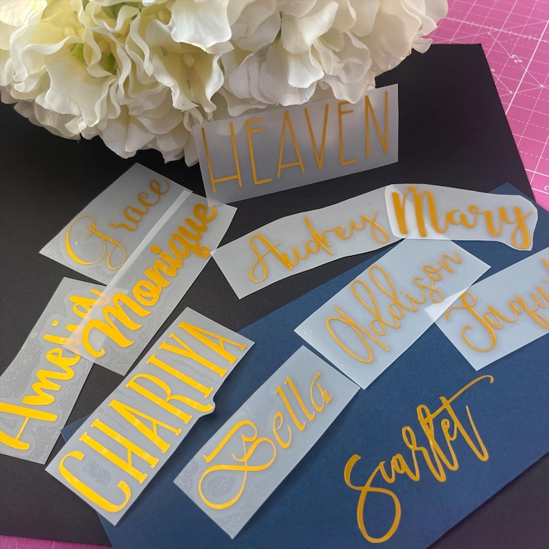 Personalized Cursive Name Stickers: Party Favors Supplies, Wedding ...