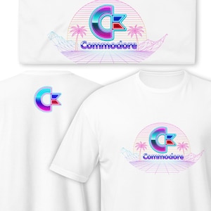 Commodore Vaporwave Retro Computer Neon T-Shirt