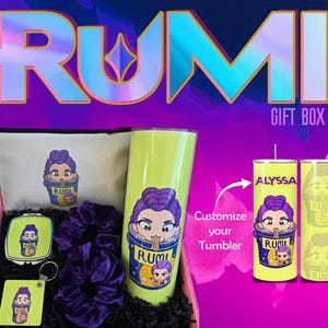 KPOP Demon Hunter Tumbler Gift Set image 1