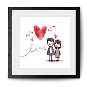 Custom Cartoon Portrait from Photo, Personalized Couple Cartoon, Digital Couple Illustration, Couple Cartoon Drawing, Couple Wedding Gift