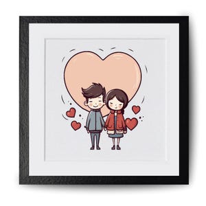 Custom Cartoon Portrait from Photo, Personalized Couple Cartoon, Digital Download  Illustration, Cartoon Drawing, Couple Wedding Gift, D02
