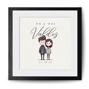 Custom Cartoon Portrait from Photo, Personalized Couple Cartoon, Digital Couple Illustration, Couple Cartoon Drawing, Couple Wedding Gift