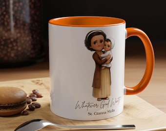 Saint Gianna Molla Mug, Catholic Gift for Mothers