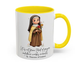 Saint Therese of Lisieux Mug, Catholic Gift