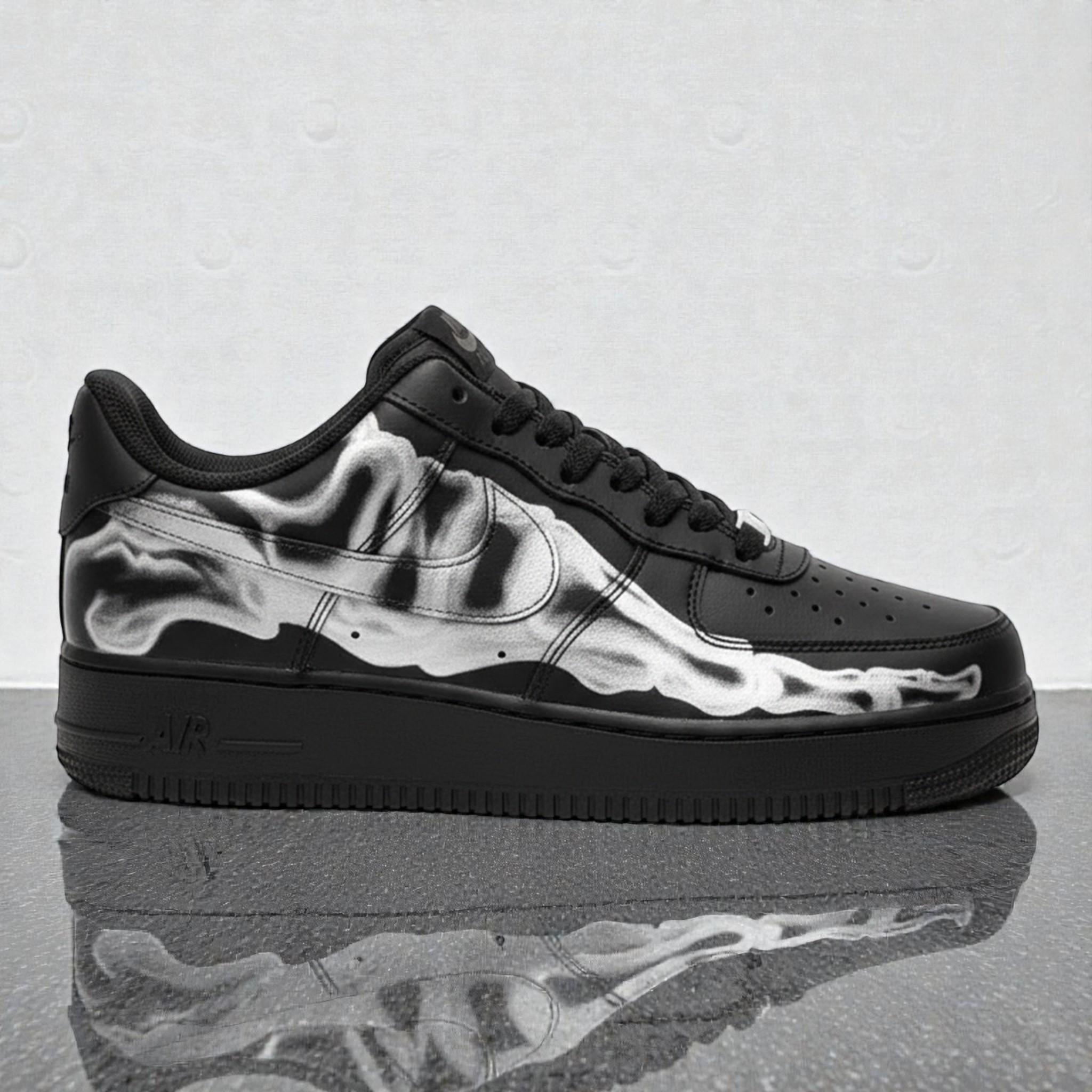 The NIKE AIR FORCE1 LOW BLACK SKELETON Nike Air Force 1 