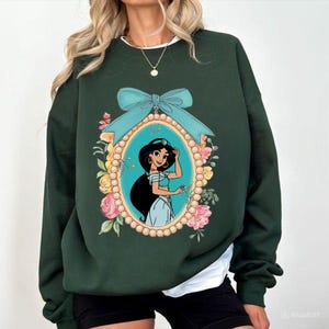 Princess Shirt For Girls, Cute Royal Portrait Tee, Fairytale Character Graphic Shirt, Kids Magical Cartoon T-Shirt, Birthday Outfit