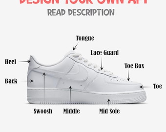 Custom Design Your Own Af1, Jd Sneakers, AF1 Custom Base, DIY Hand Painted Shoes, Personalized Gift, Custom Af1, Jd