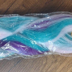 Ponytail Fake Hair Extension 23&quot; Braided Mermaid Costume Pink Purple Teal B14