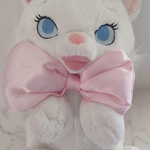 Disney Babies Disneyland Resort Marie Aristocats White Cat Pink Bow Plush 10&quot; B2