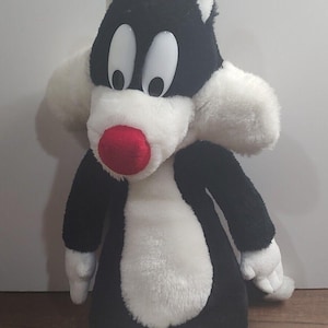 Warner Brothers 1990 Sylvester Looney Tunes Vintage Plush Toy Pre-Owned B15