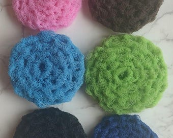 6 nylon netpot scrubbies verschillende kleuren handgemaakte spons scrubber B9