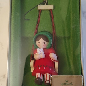 Scatola originale vintage del 1979 Hallmark Christmas is for Children Ornament #QX1359 B9
