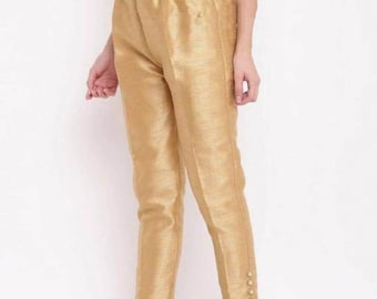 Metallic Gold Hose, elastische Taille, Party Leggings