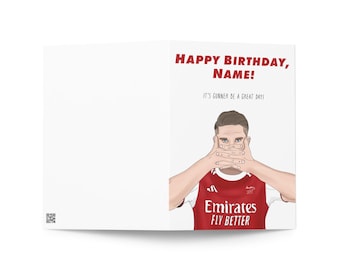 Viktor Gyökeres Inspired Personalised Football Birthday Card | USA