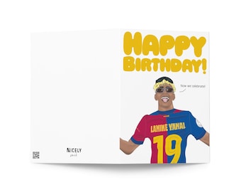 Lamine Yamal Birthday Card: Football themed gift  | USA