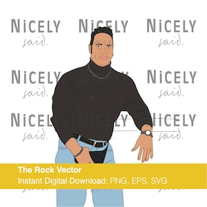 The Rock SVG et PNG, Image vectorielle The Rock, Fichiers numériques The Rock, Sac banane The Rock
