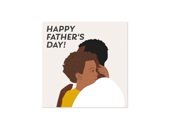 Father's Day Card: Dad and Son Illustration