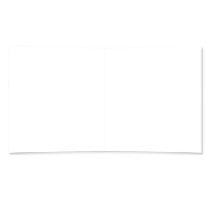 Puede incluir: Tarjeta blanca en blanco con una ligera curva en el medio.