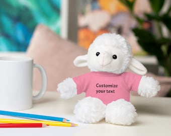 Gift-Custom Small Teddy Bear with Personalized Text | Soft Plush Toy for Kids and Special Gifts. Stuffed Animals with Tee