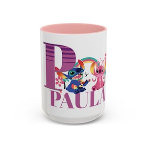 Gift-Personalized Kids Mugs with Cute Cartoon Characters | Custom Name Cups with Animal & Superhero DesignsAccent Coffee Mug (11, 15oz)