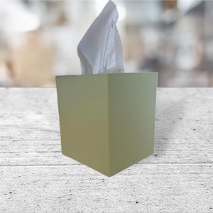 Modern Tissue Box Cover, Sleek Tissue Holder, Minimalist Tissue Holder, Square Tissue Cover, Kleenex Box Cover, Bathroom Decor, Home Decor