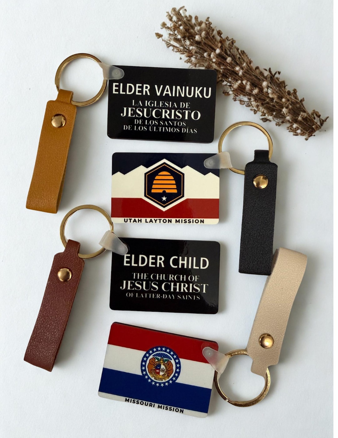 Mission Key Chain Personalized Double-sided Missionary Keychain – Custom LDS Mission Gift ...