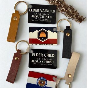 Personalized Double-Sided Missionary Keychain – Custom LDS Mission Gift